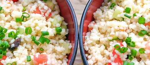 Mint and coriander cous cous