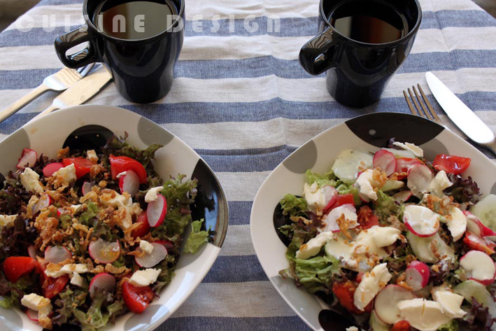 ensaladas con rabanitos
