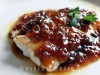 Caramelized salmon in a reduction of soy sauce