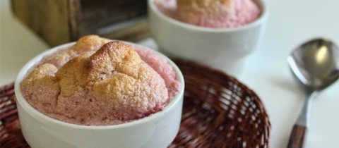 Vanilla Strawberry souffle
