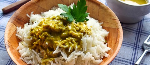 Basmati rice with sharkayisa sauce