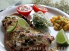 Turkey breast with lime and sweet corn
