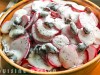 Radish salad with yogurt dressing