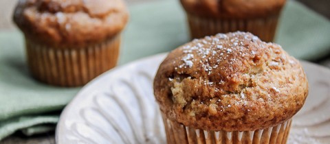 Banana and ginger muffins