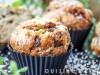 Avocado, chocolate & almond muffins