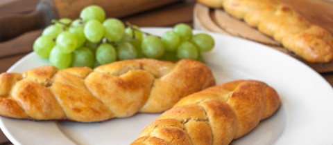 Caraway seed & orange dust braided sweet bread