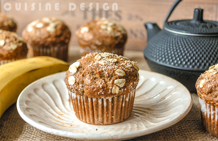 Banana and coconut muffins (with a touch of cocoa powder) Banana and coconut muffins (with a touch of cocoa powder)